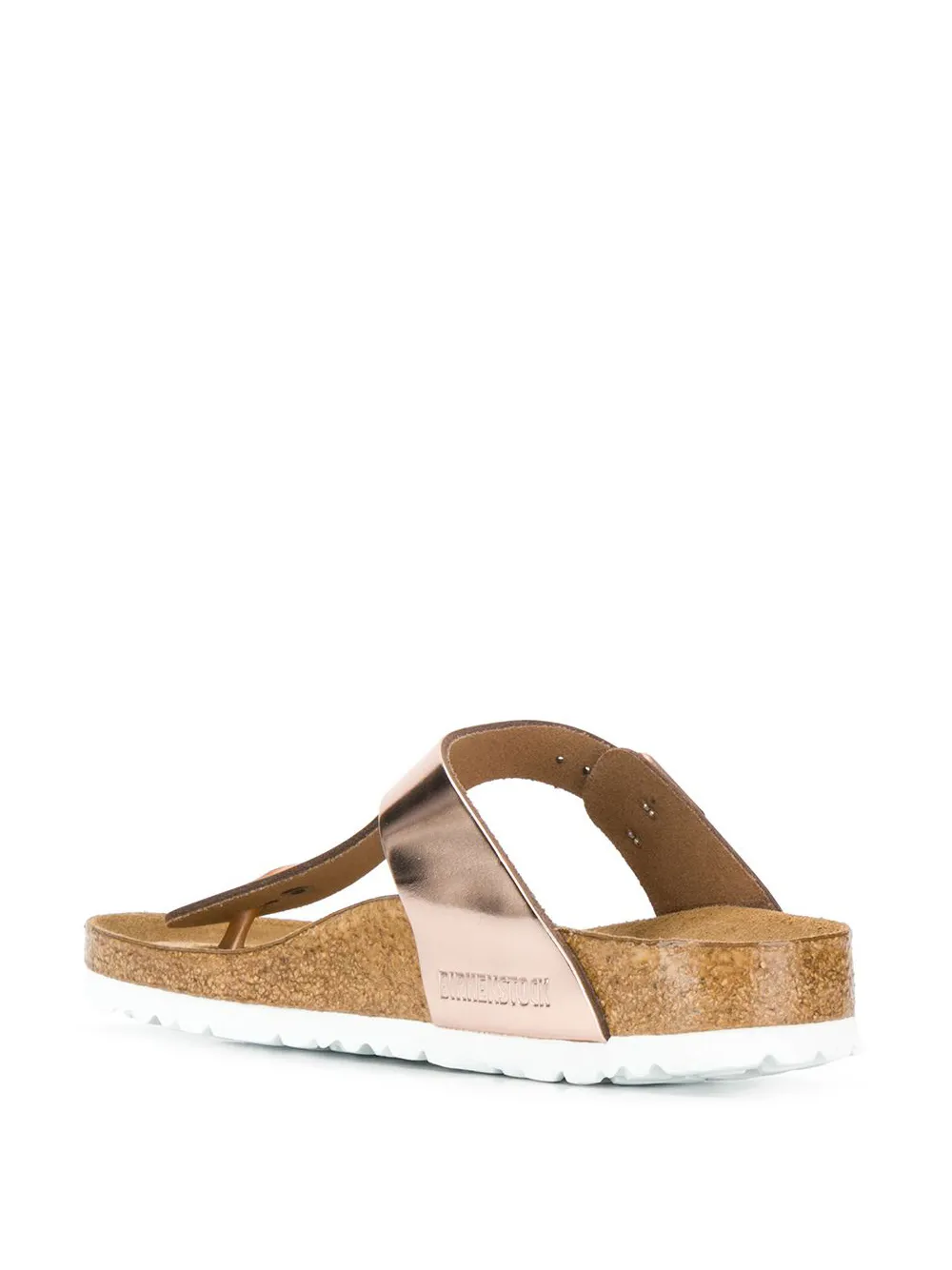 Women Birkenstock Metallic Thong Strap Sandals - Image 3