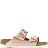 Women Birkenstock Arizona Metallic Strap Sandals