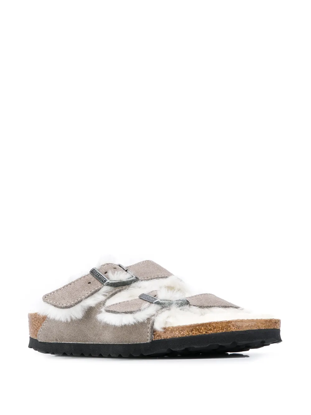 Women Birkenstock Arizona Two-strap Shearling Sandals - Image 2