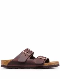 Women Birkenstock Leather Double-strap Sandals