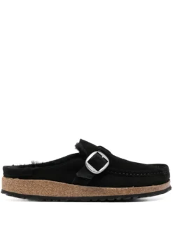 Women Birkenstock Buckley Shearling Suede Sandals