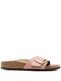Women Birkenstock Madrid Buckle-detail Leather Sandals
