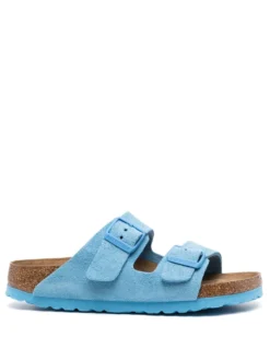 Women Birkenstock Double-strap Suede Sandals