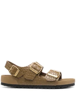 Women Birkenstock Crocodile-effect Sandals