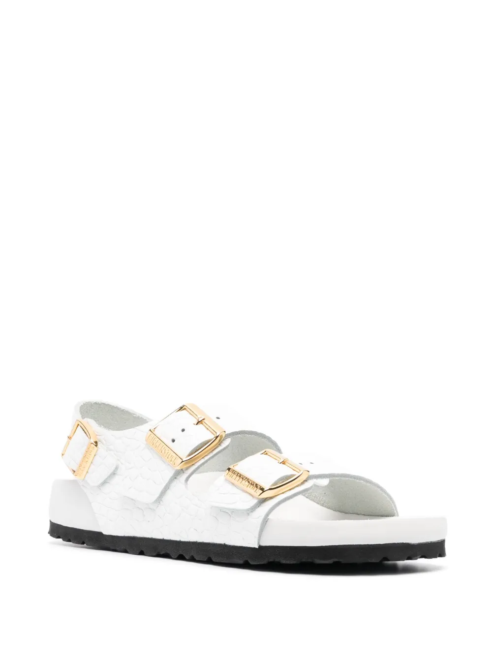 Women Birkenstock Embossed Crocodile-effect Sandals - Image 2