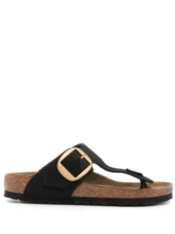 Women Birkenstock Gizeh Leather Flat Sandals