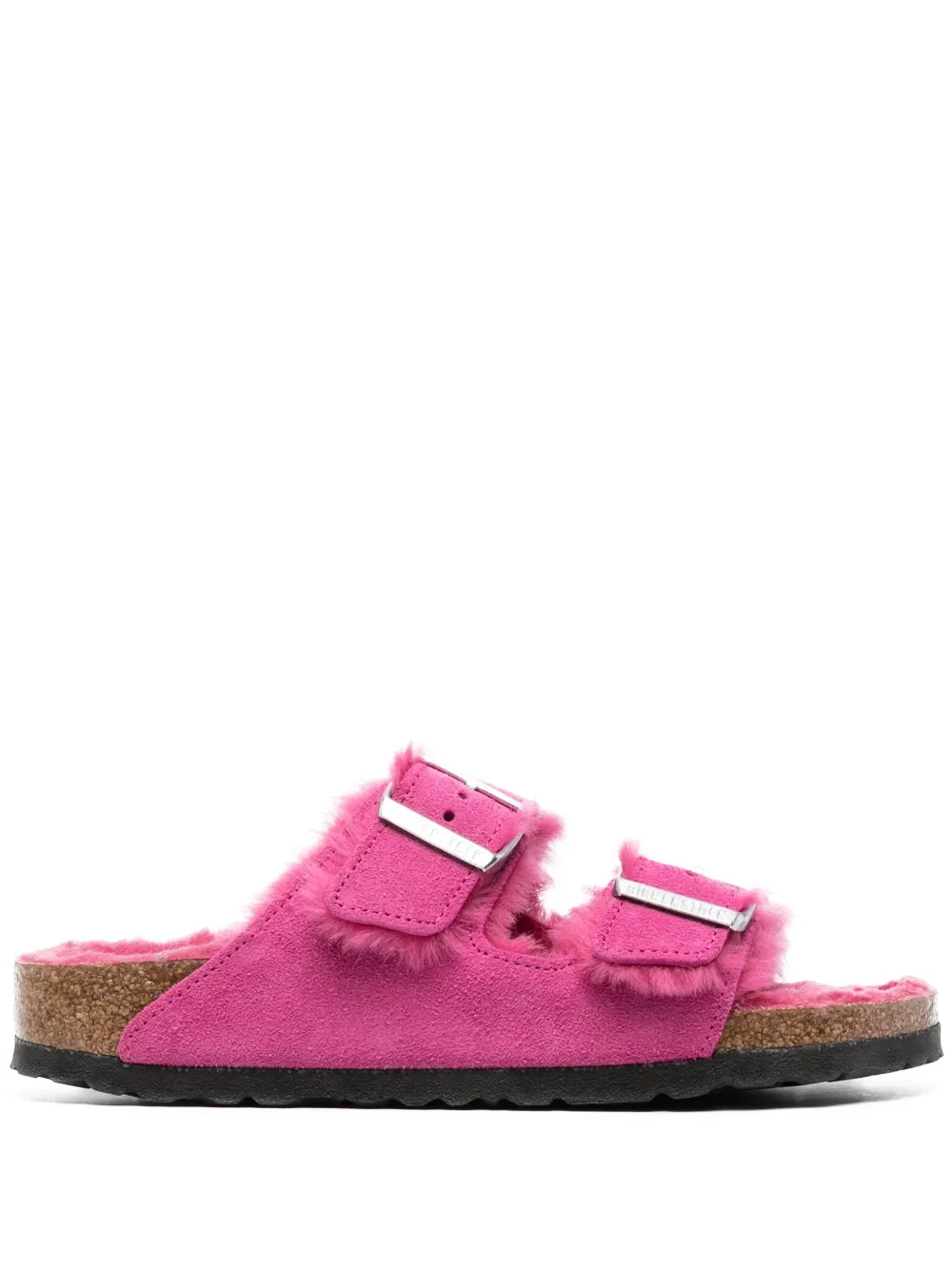 Women Birkenstock Arizona Shearling Suede Sandals
