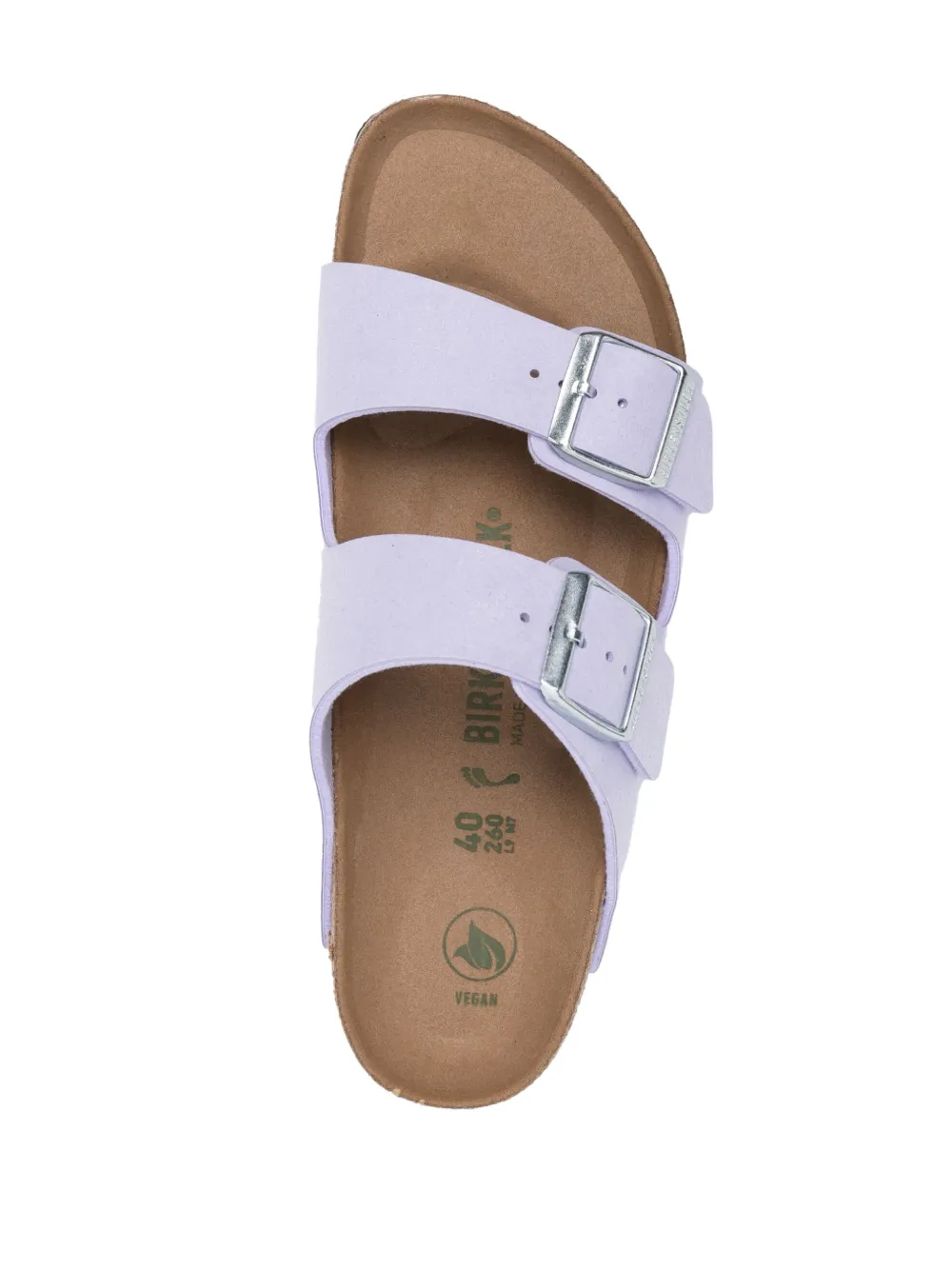 Women Birkenstock Arizona Buckled Suede Sandals - Image 4