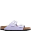 Women Birkenstock Arizona Buckled Suede Sandals