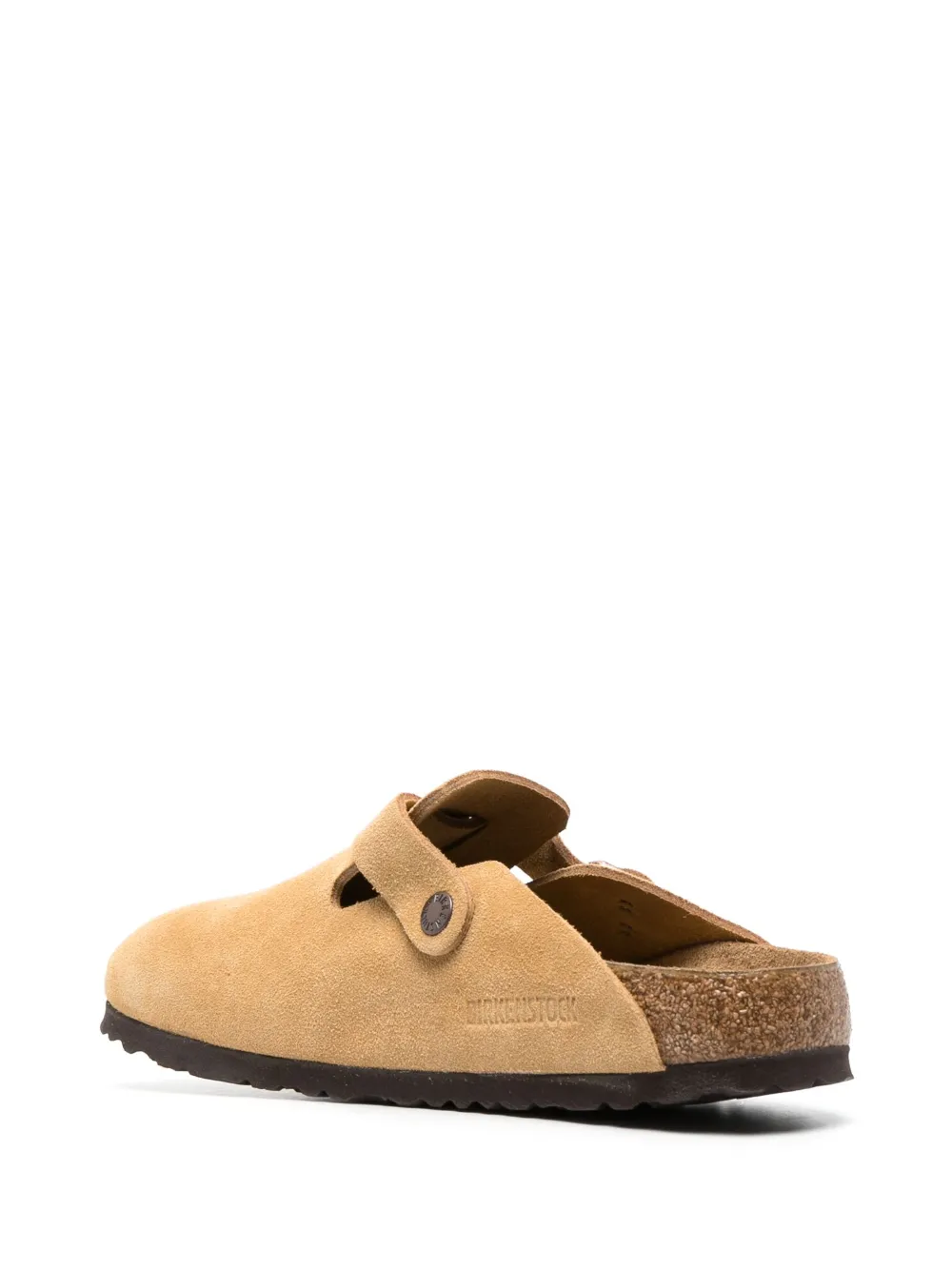 Women Birkenstock Boston Buckled Suede Sandals - Image 3