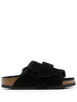Women Birkenstock Kyoto Shearling Suede Sandals