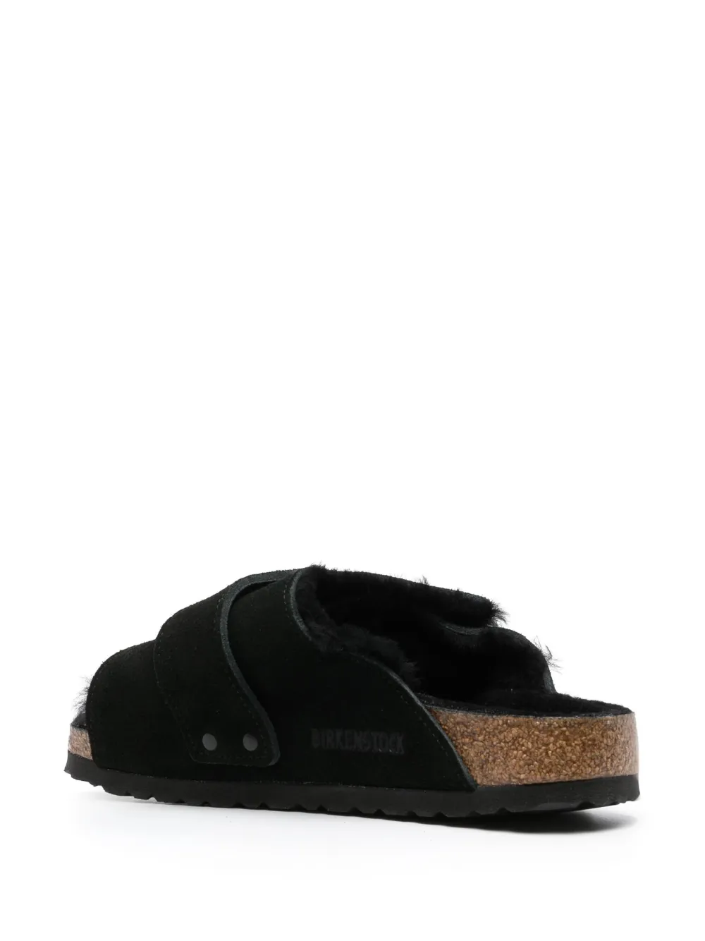 Women Birkenstock Kyoto Shearling Suede Sandals - Image 3