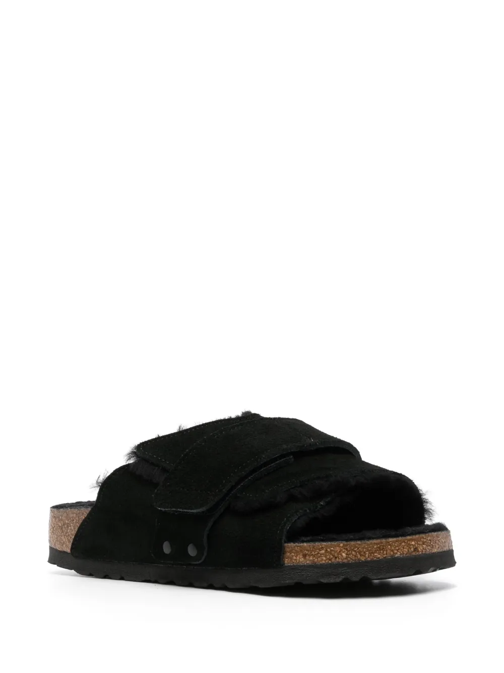 Women Birkenstock Kyoto Shearling Suede Sandals - Image 2