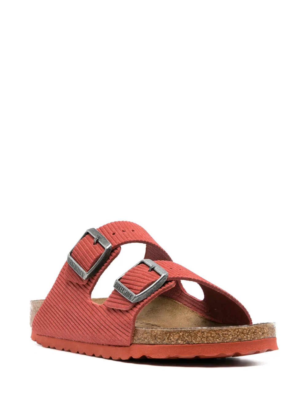 Women Birkenstock Arizona Suede Flat Sandals - Image 2