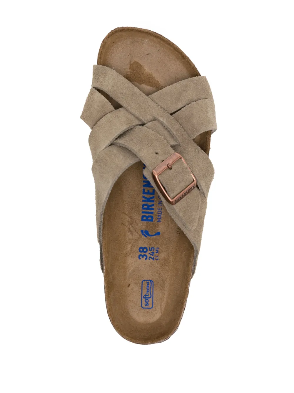 Women Birkenstock Lugano Suede Open-toe Sandals - Image 4