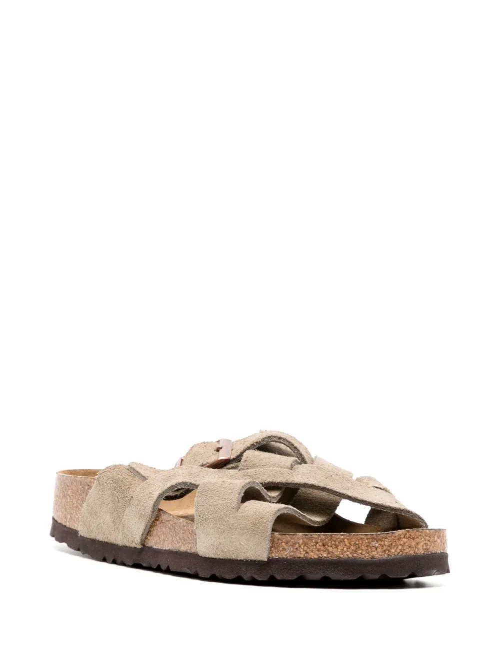 Women Birkenstock Lugano Suede Open-toe Sandals - Image 2